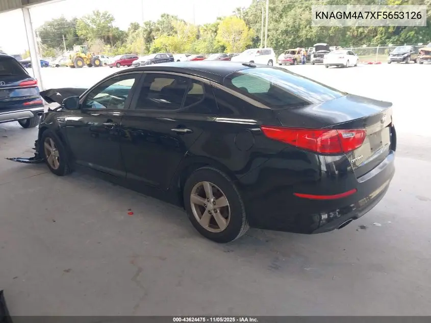 KNAGM4A7XF5653126 2015 Kia Optima Lx