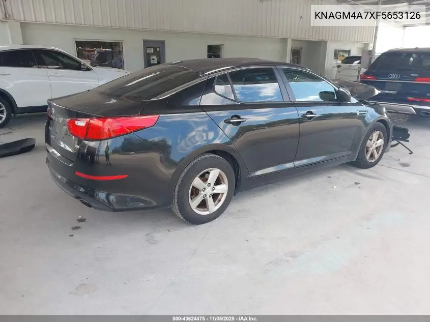 KNAGM4A7XF5653126 2015 Kia Optima Lx