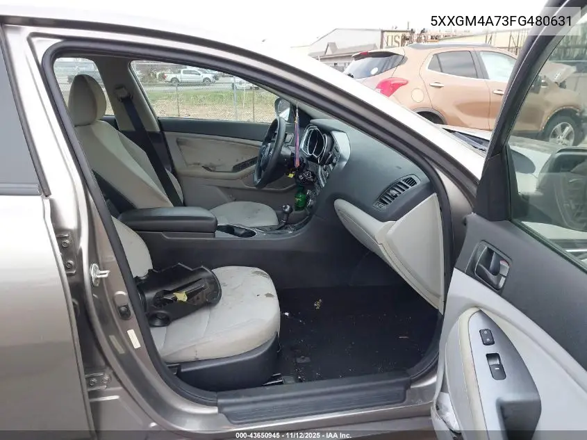 5XXGM4A73FG480631 2015 Kia Optima Lx