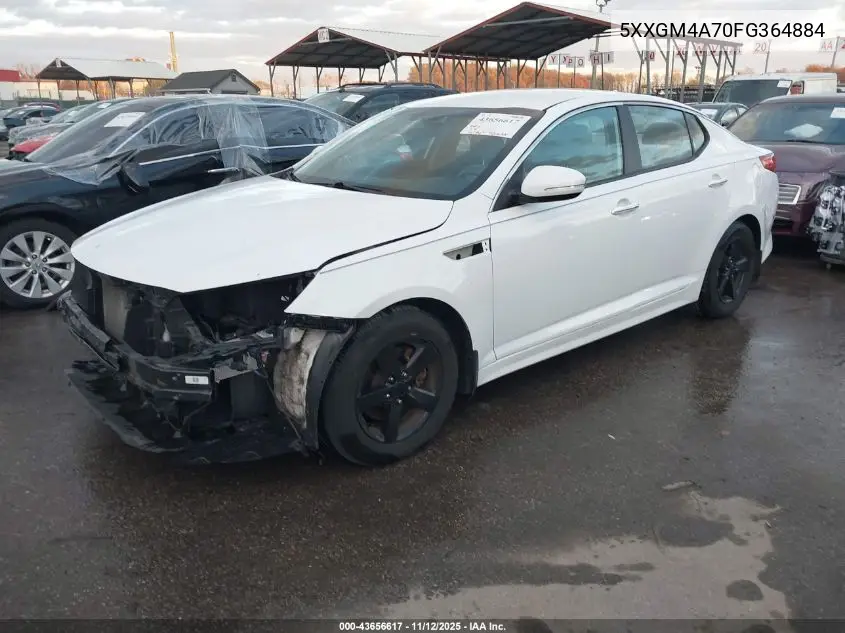 5XXGM4A70FG364884 2015 Kia Optima Lx