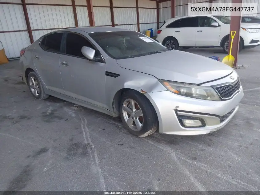5XXGM4A78FG447737 2015 Kia Optima Lx