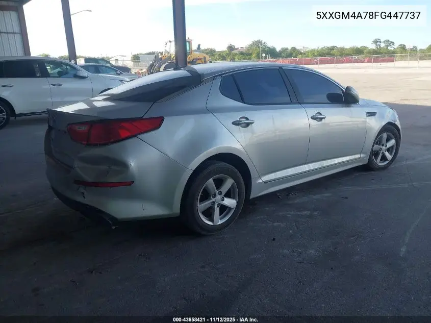 5XXGM4A78FG447737 2015 Kia Optima Lx