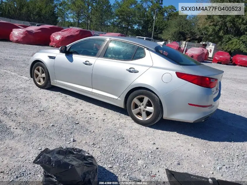 5XXGM4A77FG400523 2015 Kia Optima Lx