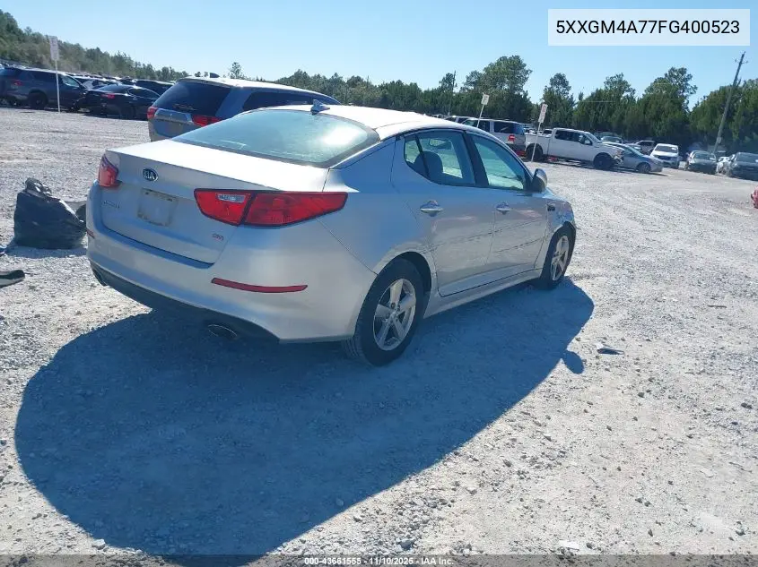 5XXGM4A77FG400523 2015 Kia Optima Lx