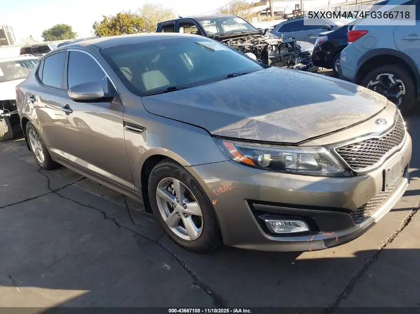 5XXGM4A74FG366718 2015 Kia Optima Lx