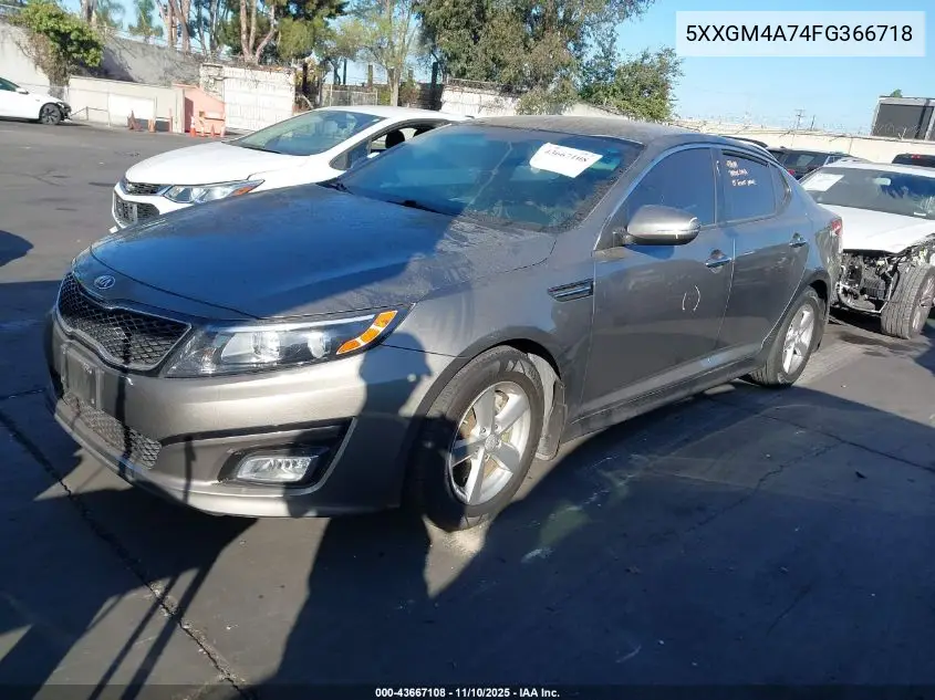 5XXGM4A74FG366718 2015 Kia Optima Lx
