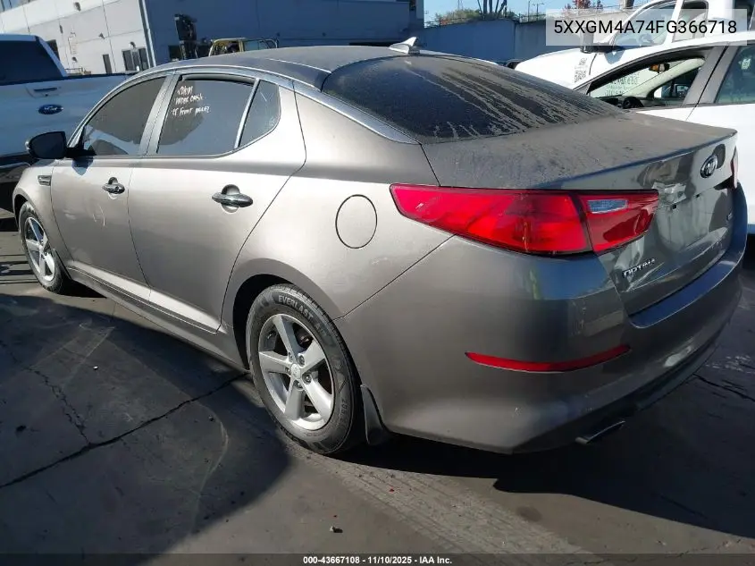 5XXGM4A74FG366718 2015 Kia Optima Lx