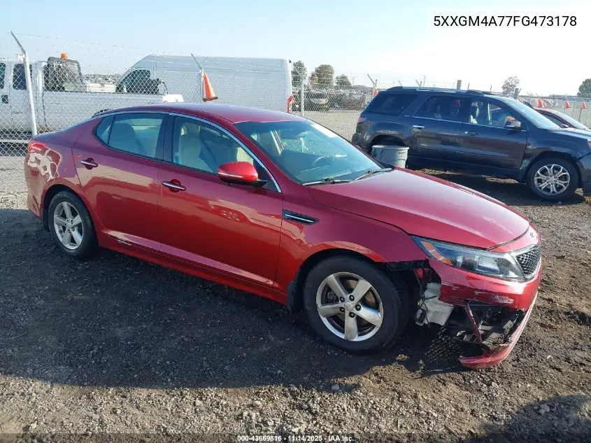 5XXGM4A77FG473178 2015 Kia Optima Lx