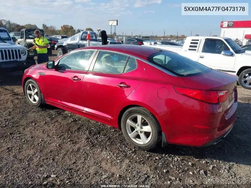 5XXGM4A77FG473178 2015 Kia Optima Lx