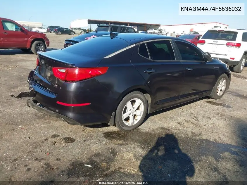 KNAGM4A74F5636032 2015 Kia Optima Lx