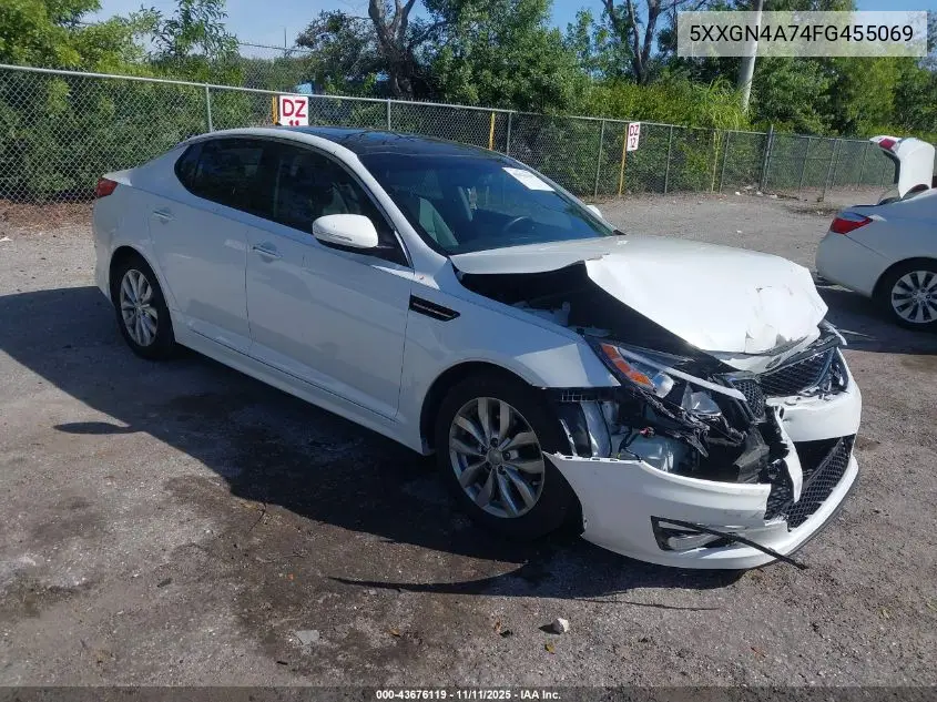 5XXGN4A74FG455069 2015 Kia Optima Ex