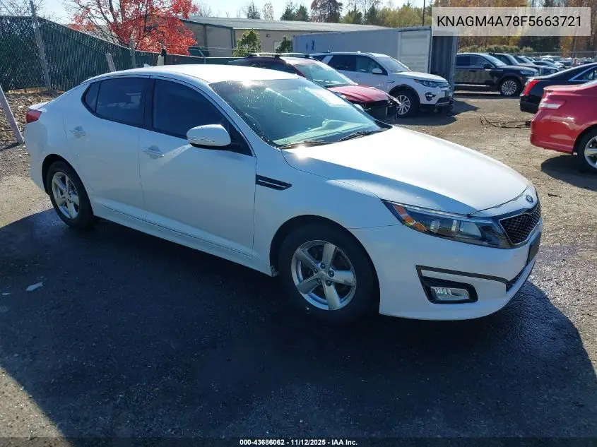 KNAGM4A78F5663721 2015 Kia Optima Lx