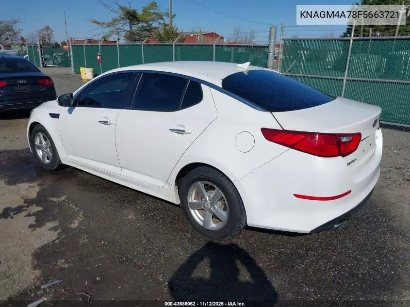 KNAGM4A78F5663721 2015 Kia Optima Lx