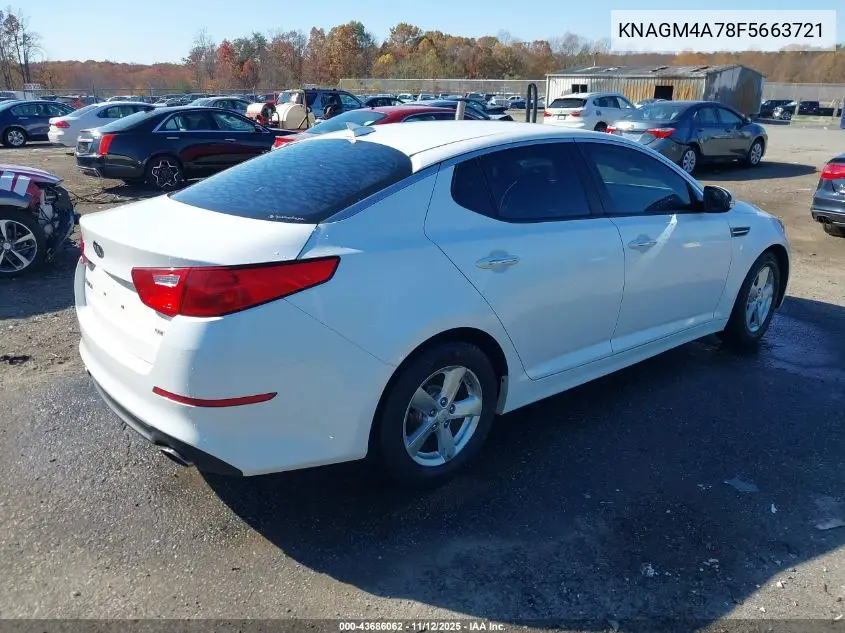 KNAGM4A78F5663721 2015 Kia Optima Lx