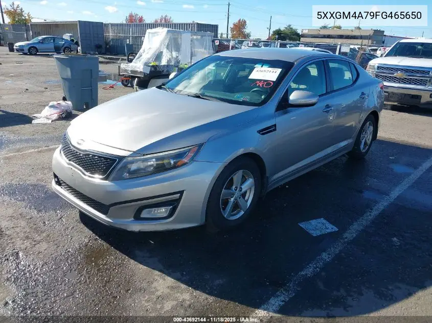 5XXGM4A79FG465650 2015 Kia Optima Lx