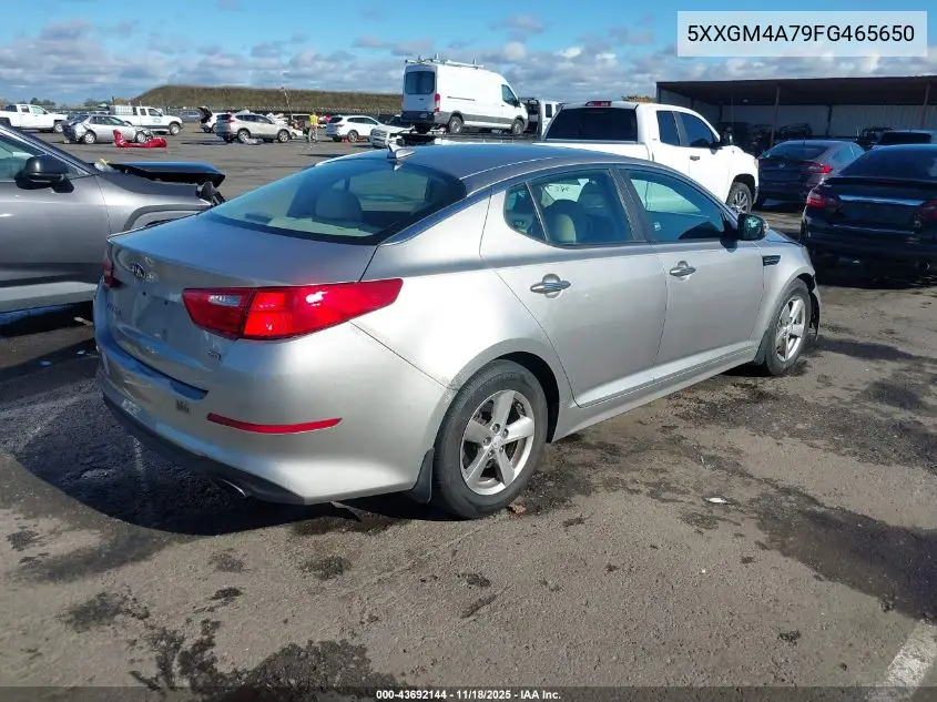5XXGM4A79FG465650 2015 Kia Optima Lx