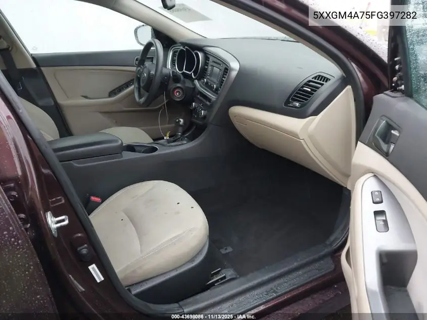 5XXGM4A75FG397282 2015 Kia Optima Lx