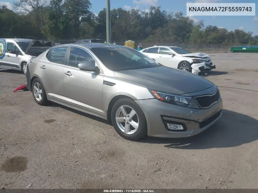 KNAGM4A72F5559743 2015 Kia Optima Lx