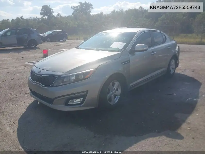 KNAGM4A72F5559743 2015 Kia Optima Lx