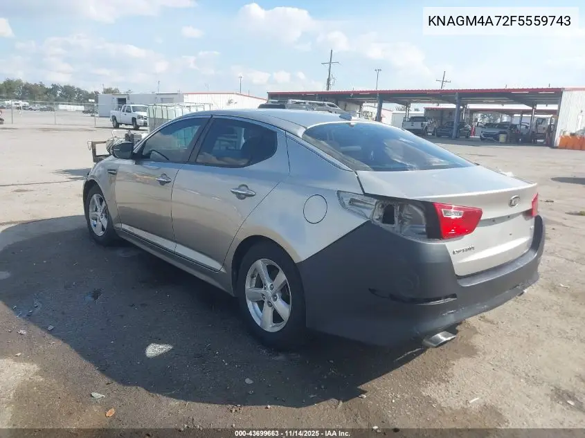 KNAGM4A72F5559743 2015 Kia Optima Lx