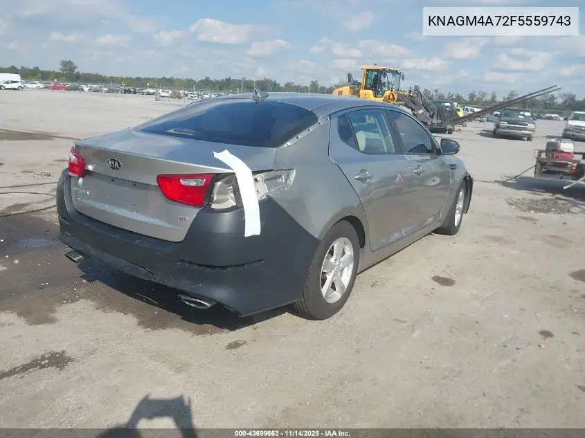 KNAGM4A72F5559743 2015 Kia Optima Lx