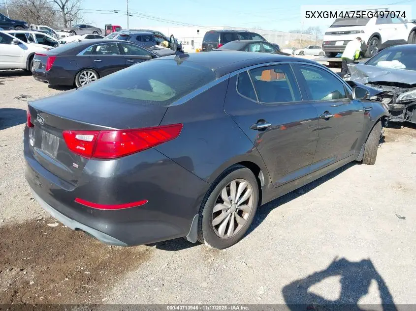 5XXGM4A75FG497074 2015 Kia Optima Lx