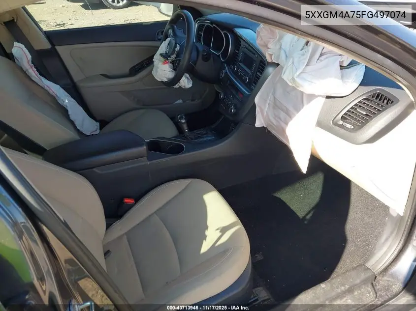 5XXGM4A75FG497074 2015 Kia Optima Lx