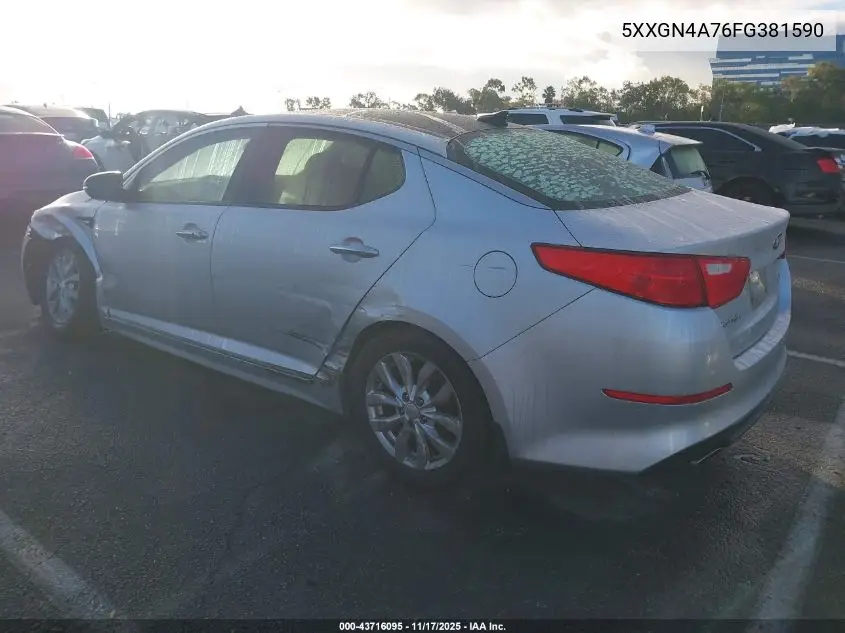 5XXGN4A76FG381590 2015 Kia Optima Ex