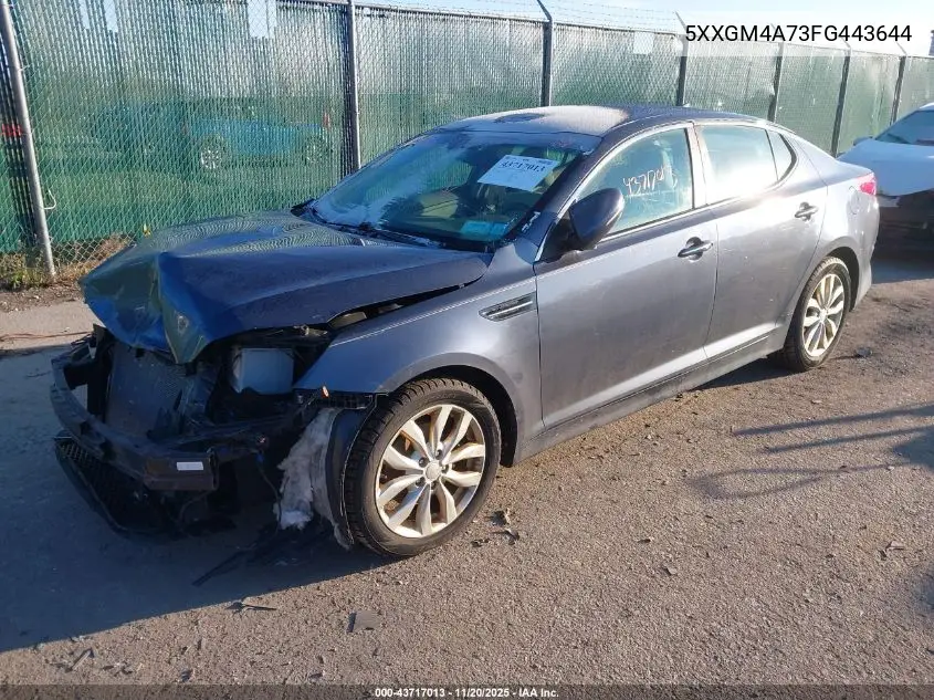 5XXGM4A73FG443644 2015 Kia Optima Lx