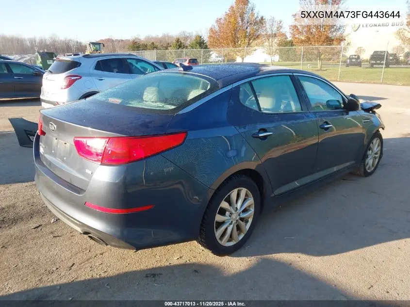 5XXGM4A73FG443644 2015 Kia Optima Lx