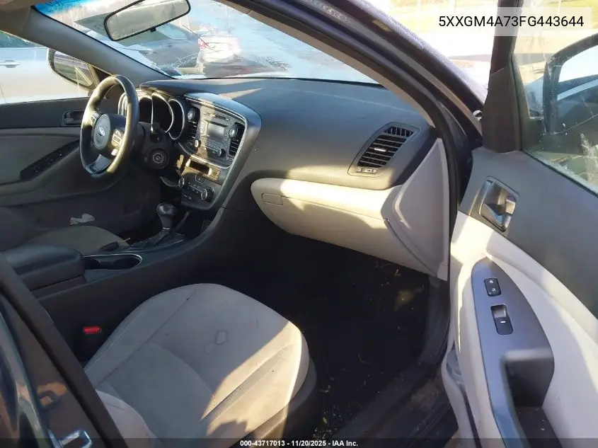 5XXGM4A73FG443644 2015 Kia Optima Lx