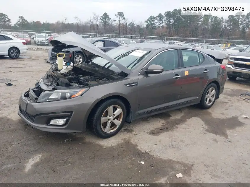 5XXGM4A7XFG398475 2015 Kia Optima Lx
