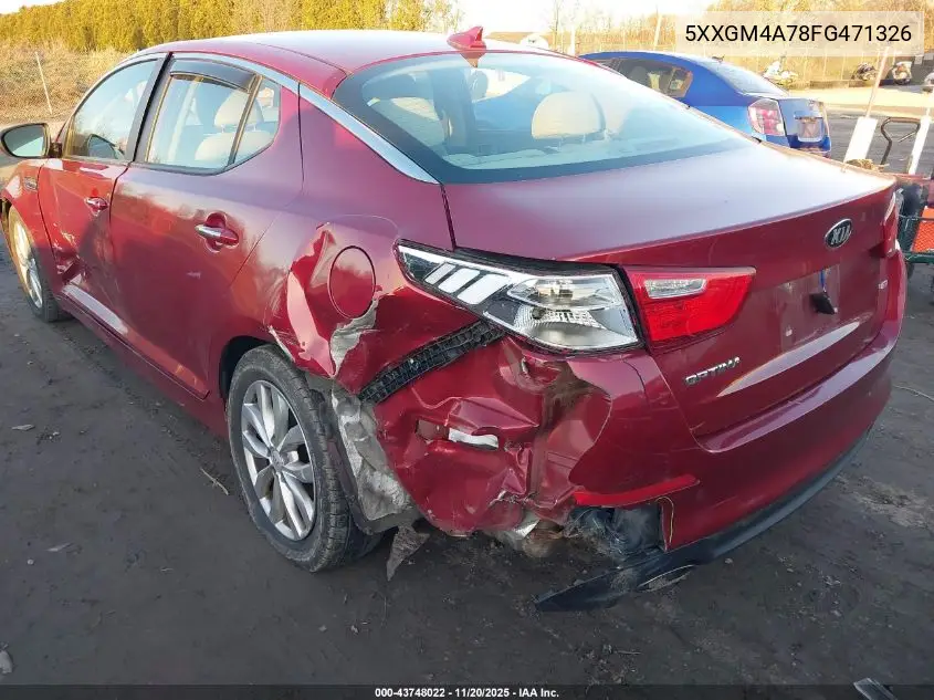 5XXGM4A78FG471326 2015 Kia Optima Lx