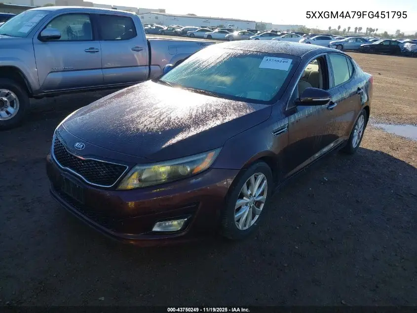 5XXGM4A79FG451795 2015 Kia Optima Lx