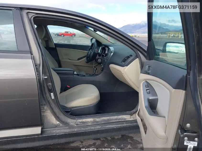 5XXGM4A78FG371159 2015 Kia Optima Lx