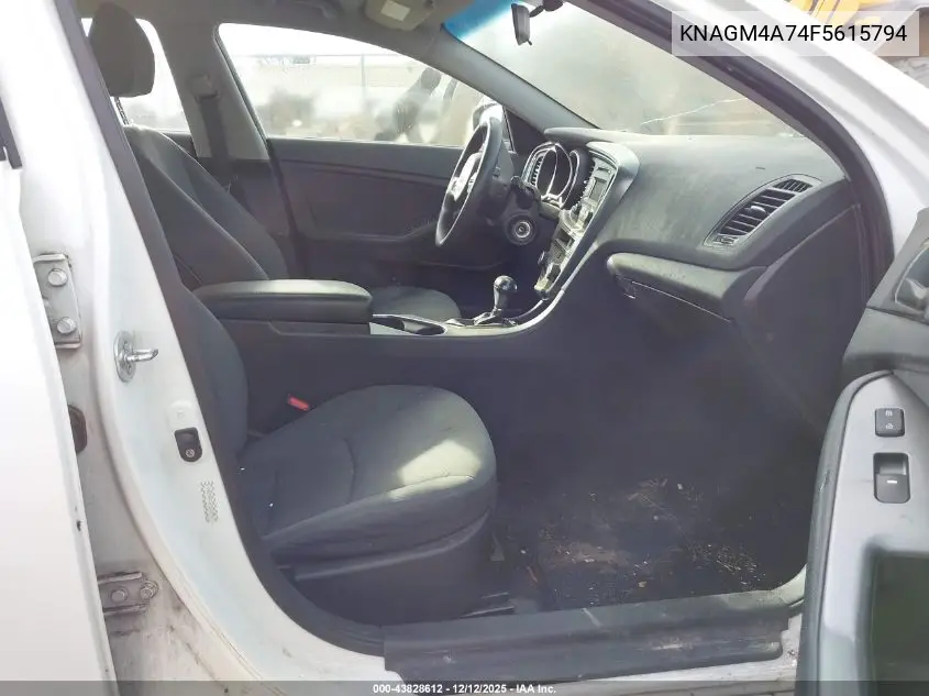 KNAGM4A74F5615794 2015 Kia Optima Lx