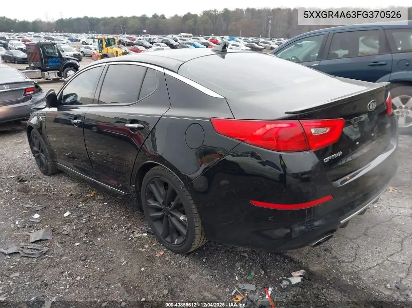5XXGR4A63FG370526 2015 Kia Optima Sxl Turbo