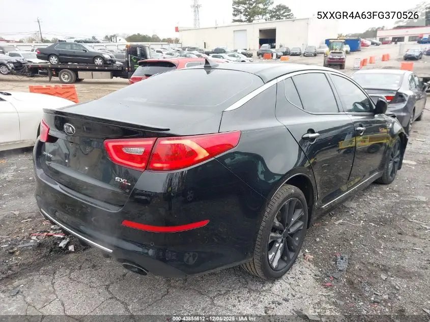 5XXGR4A63FG370526 2015 Kia Optima Sxl Turbo