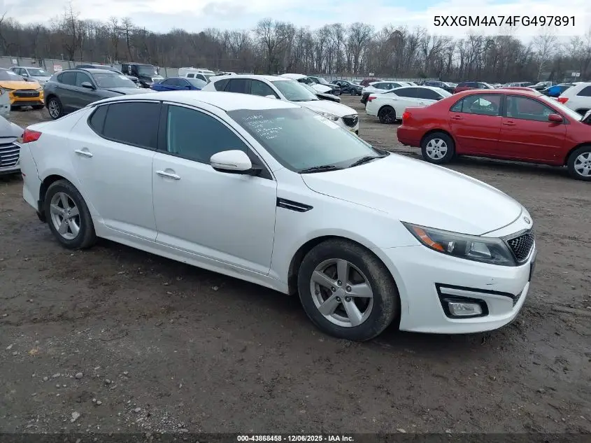 5XXGM4A74FG497891 2015 Kia Optima Lx
