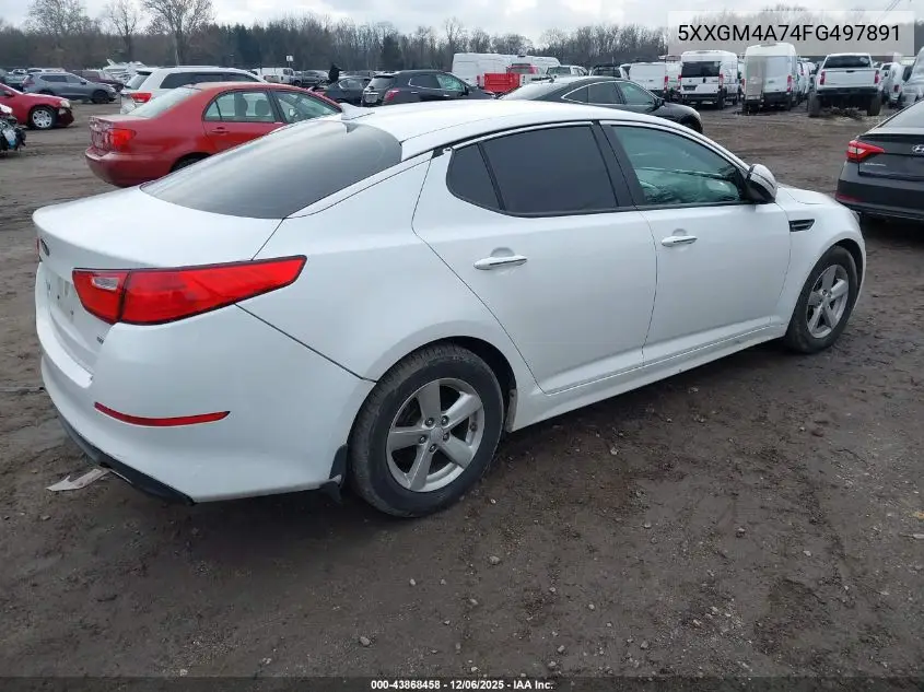 5XXGM4A74FG497891 2015 Kia Optima Lx
