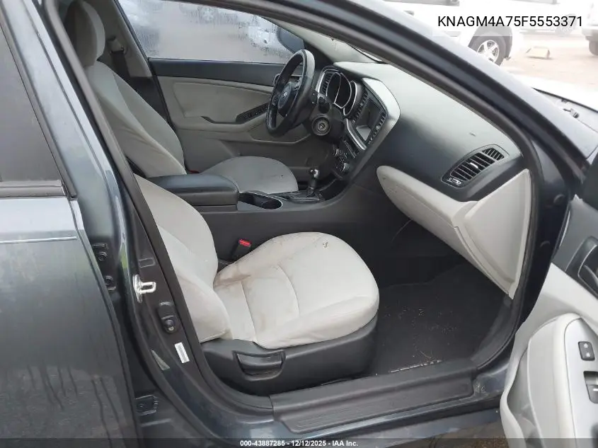 KNAGM4A75F5553371 2015 Kia Optima Lx