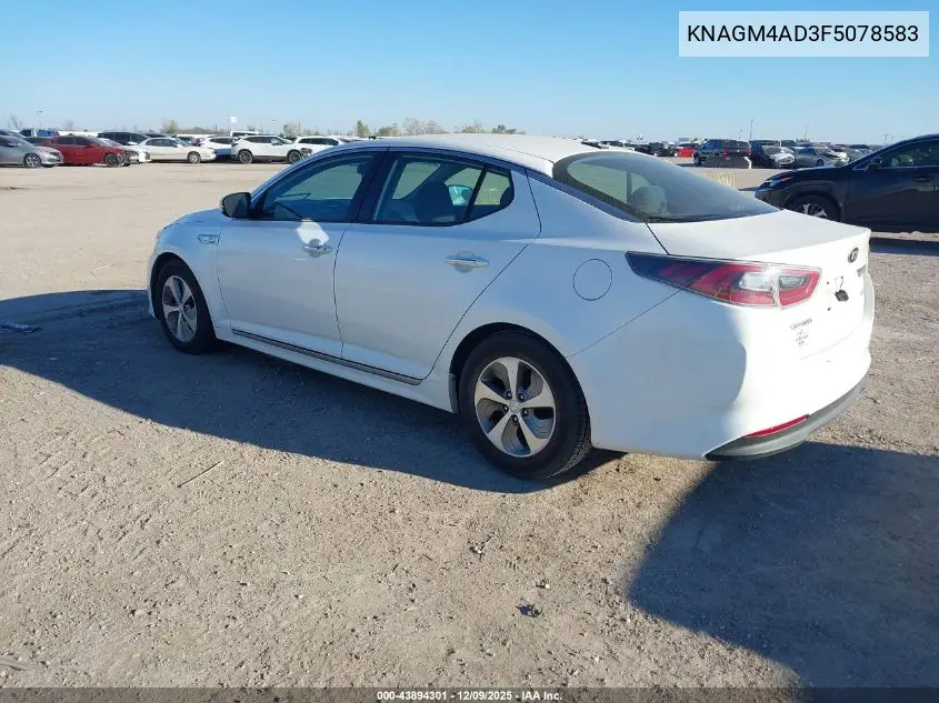 KNAGM4AD3F5078583 2015 Kia Optima Hybrid