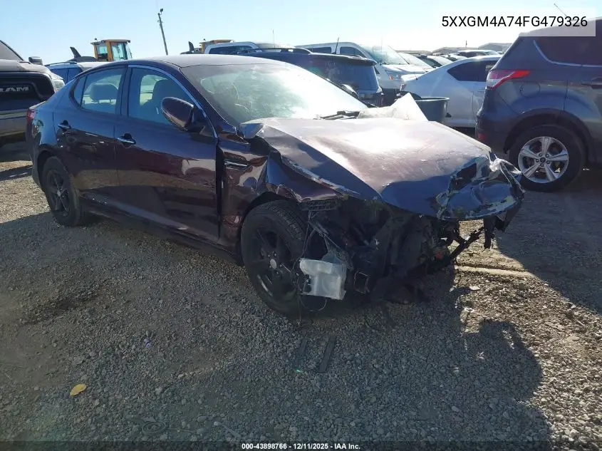 5XXGM4A74FG479326 2015 Kia Optima Lx