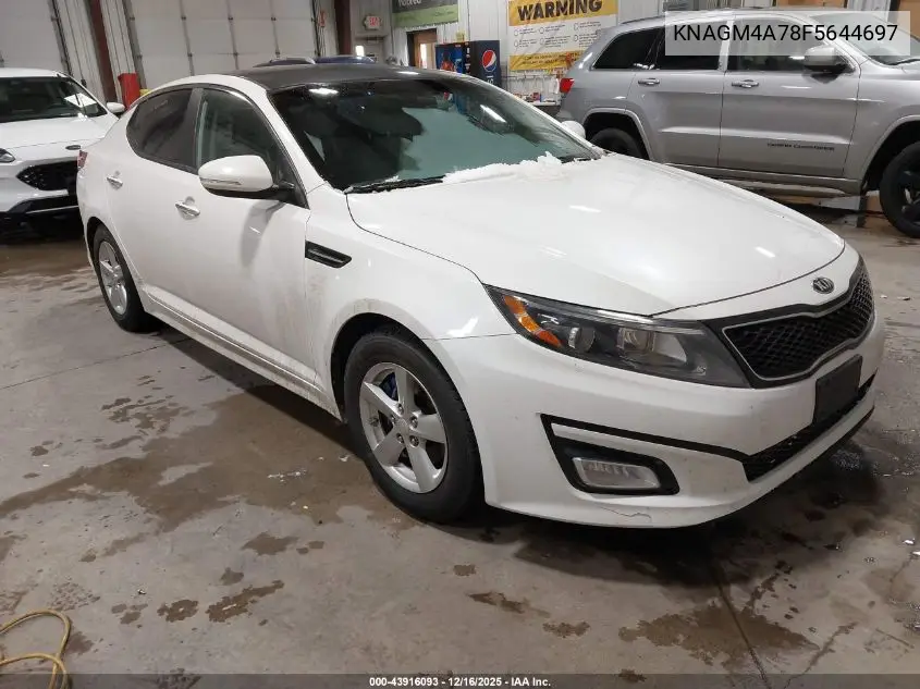 KNAGM4A78F5644697 2015 Kia Optima Lx