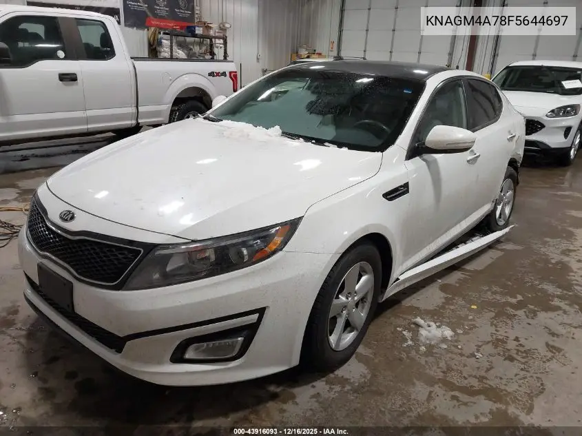 KNAGM4A78F5644697 2015 Kia Optima Lx