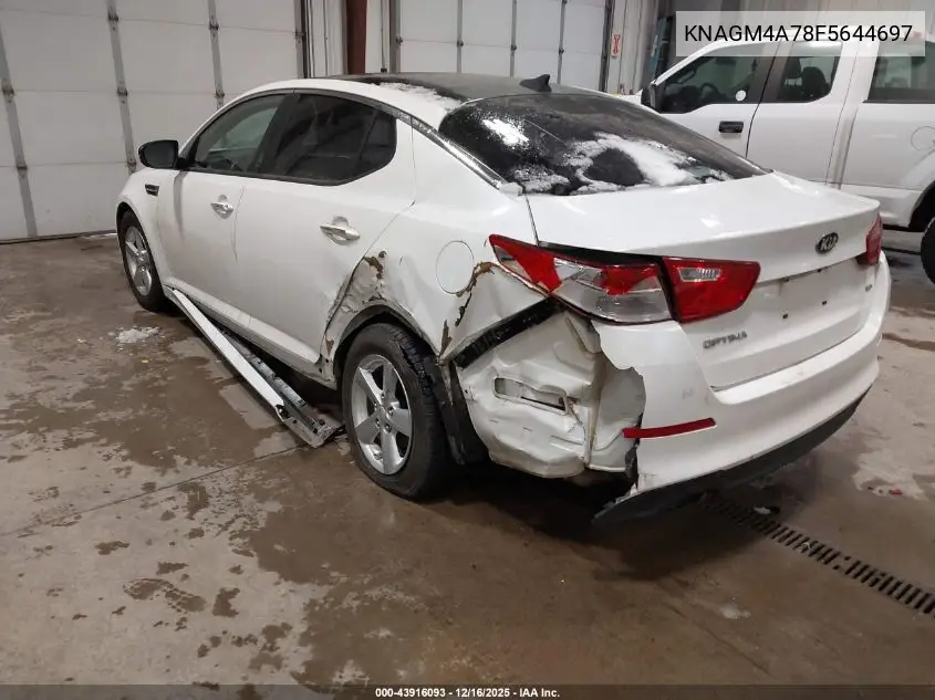 KNAGM4A78F5644697 2015 Kia Optima Lx