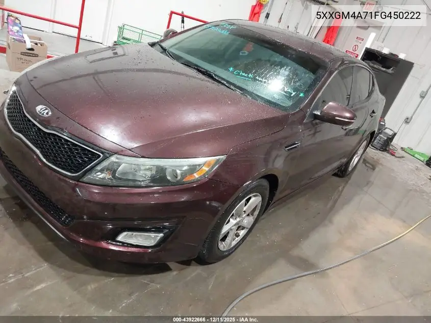 5XXGM4A71FG450222 2015 Kia Optima Lx