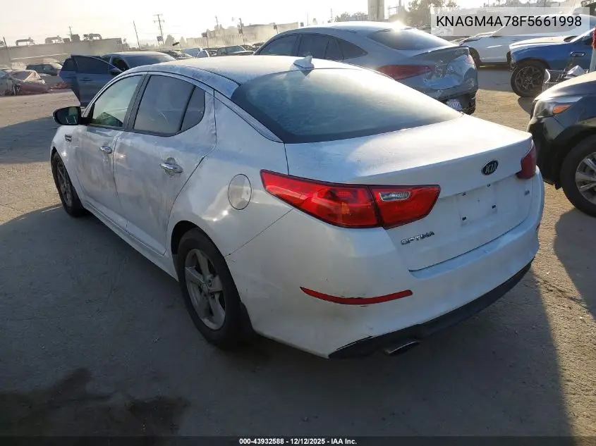 KNAGM4A78F5661998 2015 Kia Optima Lx