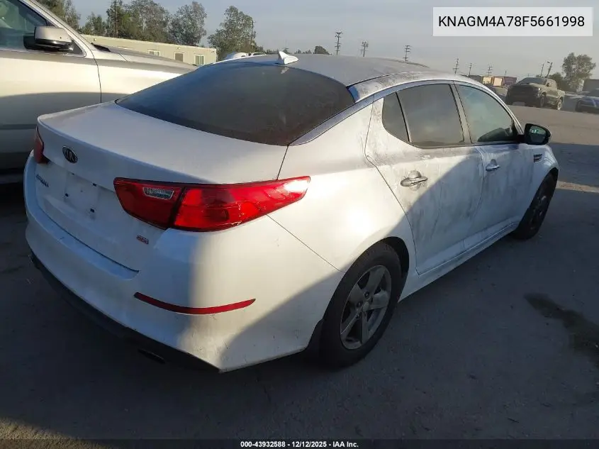 KNAGM4A78F5661998 2015 Kia Optima Lx