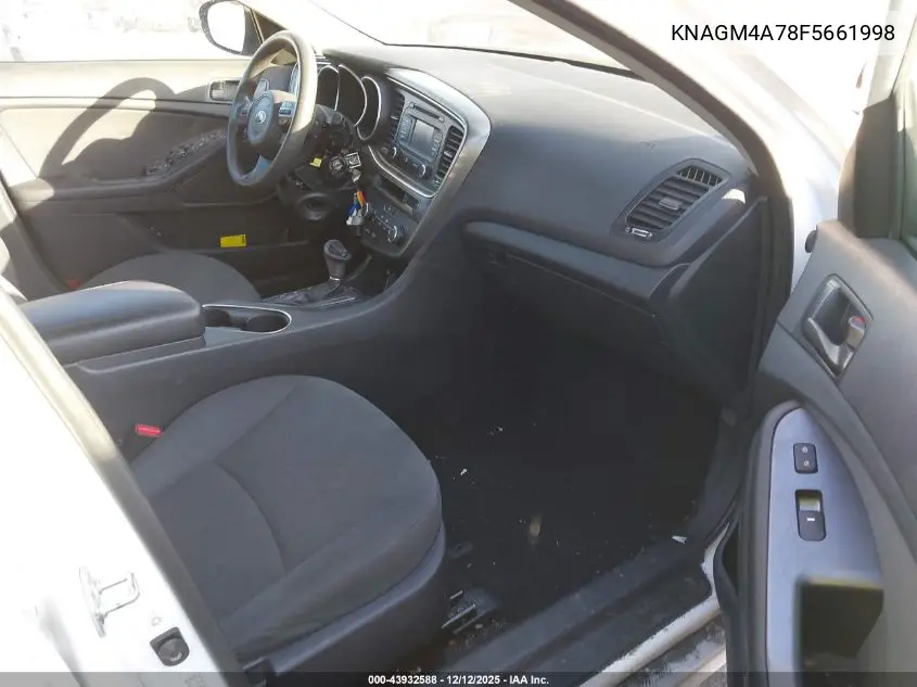 KNAGM4A78F5661998 2015 Kia Optima Lx